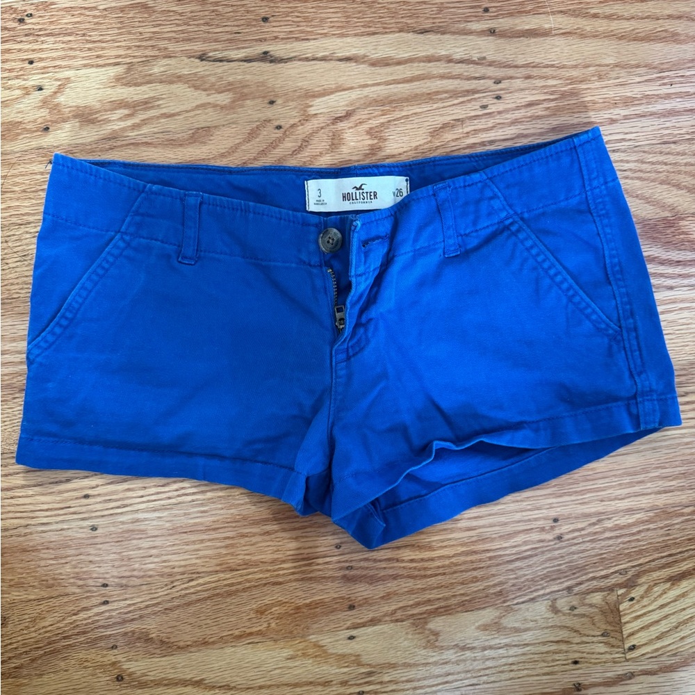 Hollister Women's High Waist Blue Shorts